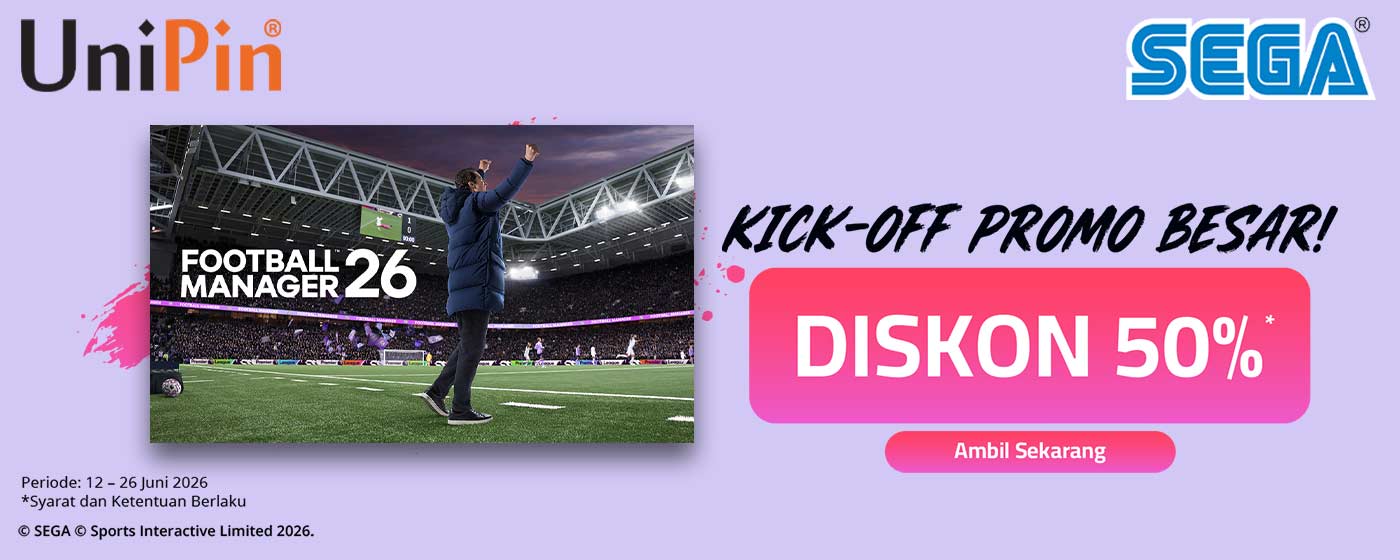 Diskon 50% Football Manager 26 Menantimu